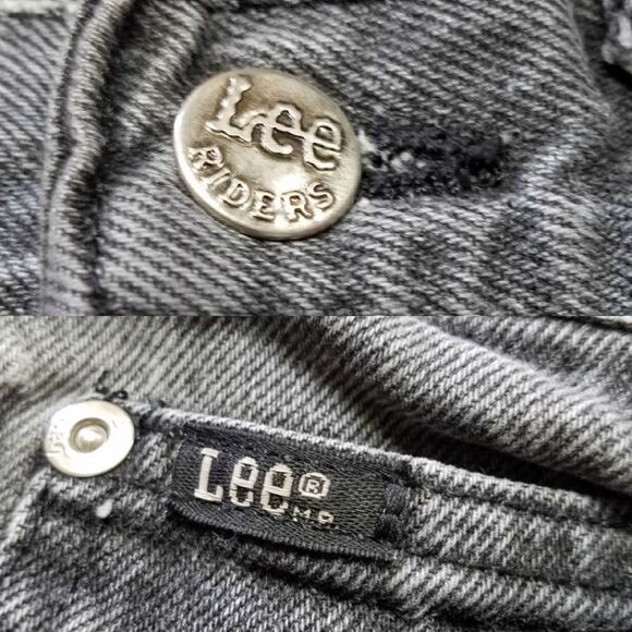 VINTAGE 60s Lee Riders Black Ultra High Rise Jeans - Picture 8 of 9